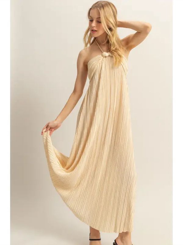 HYFVE | Dress | Plisse Champagne