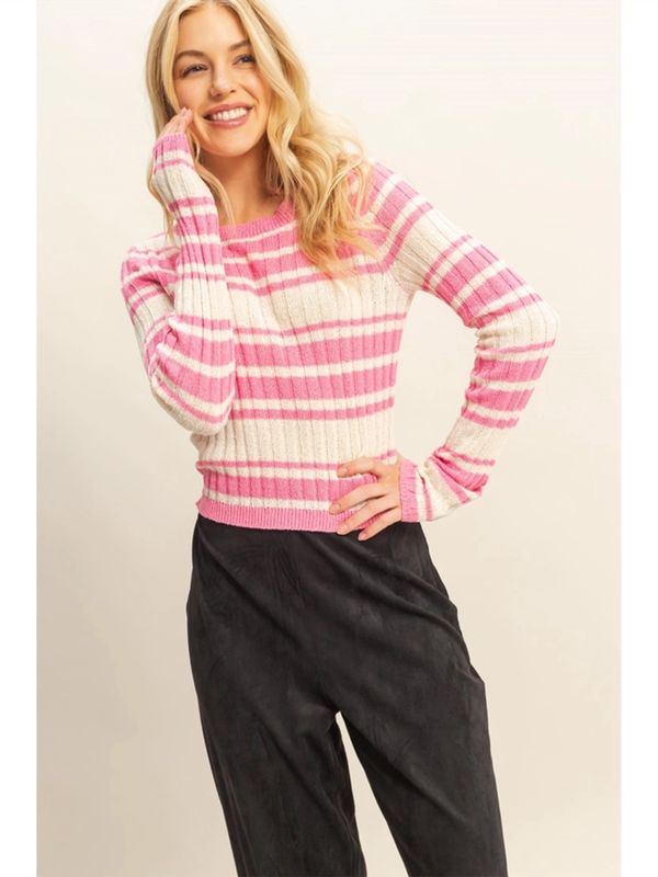 HYFVE | Top | Pink Stripes