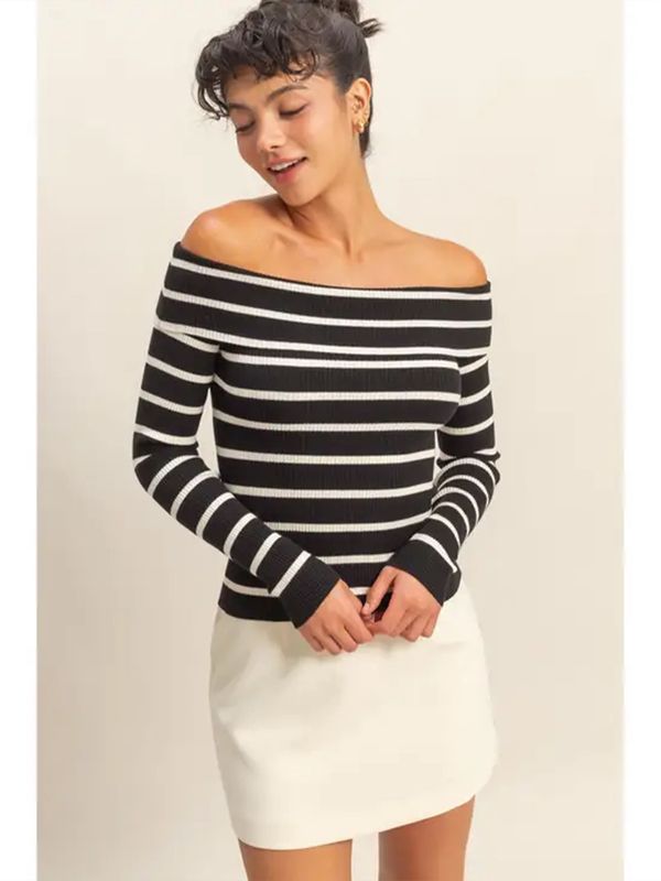 HYFVE | Top | Off-Shoulder Black