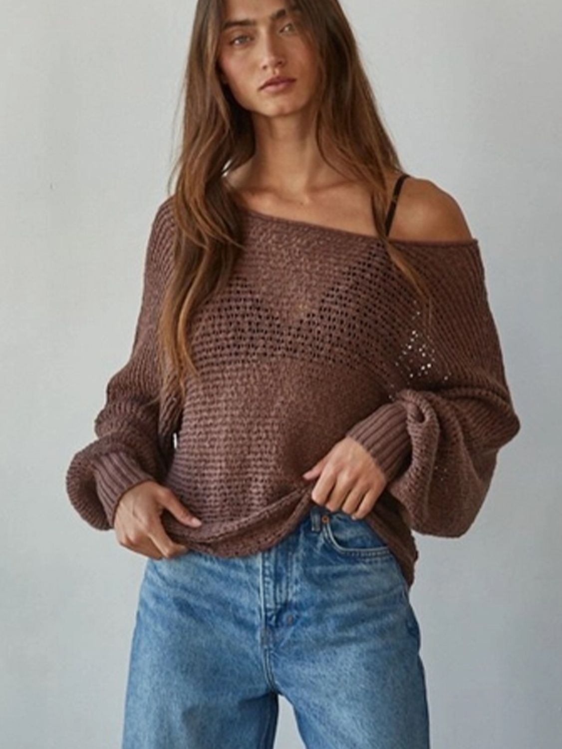 By Together | Sweater | Knit Chocolate, Size: Small