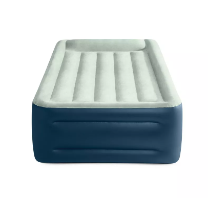 2 Intex Elevated 18" Premium Comfort Twin Air Mattress with Internal Pump