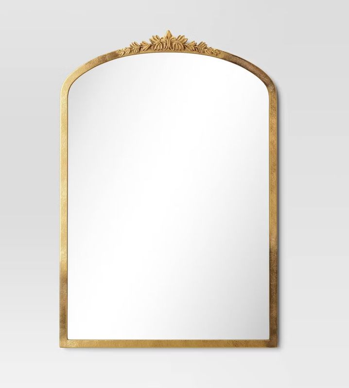 20"x30" decorative gold wall mantle mirror