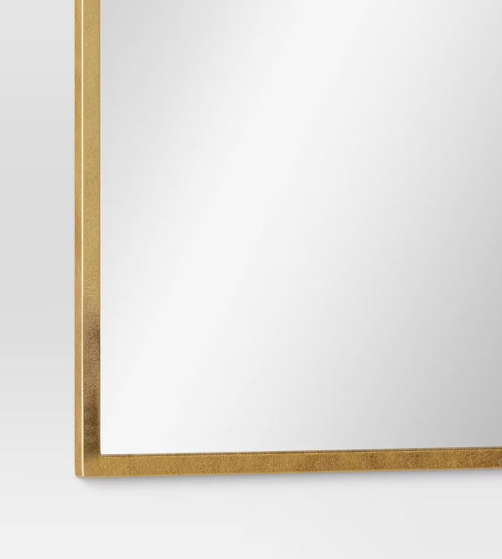 20"x30" decorative gold wall mantle mirror