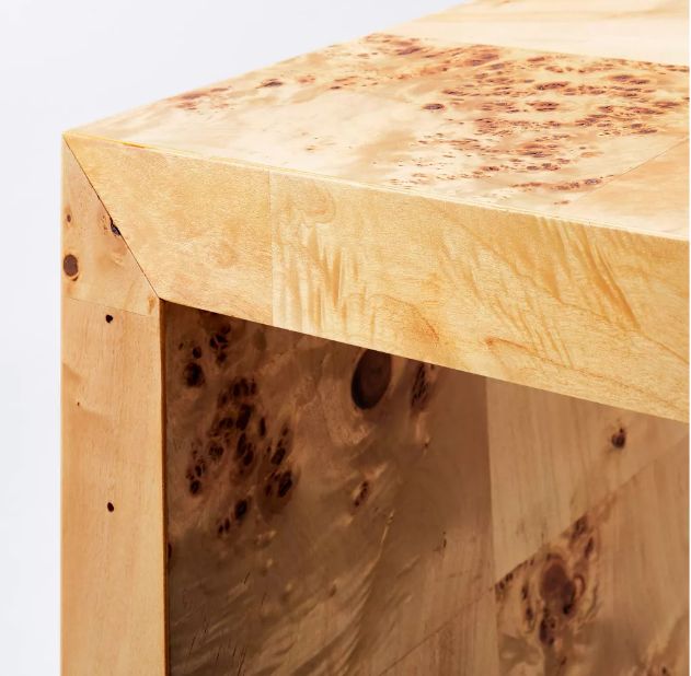 OGDEN BURLED WOOD CONSOLE