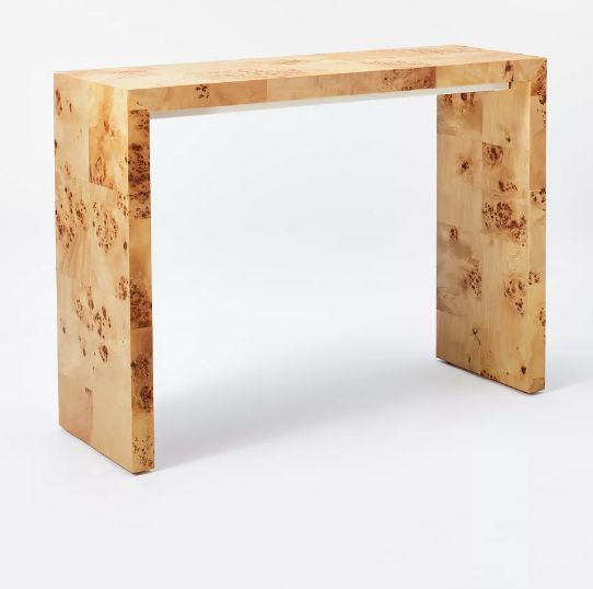 OGDEN BURLED WOOD CONSOLE