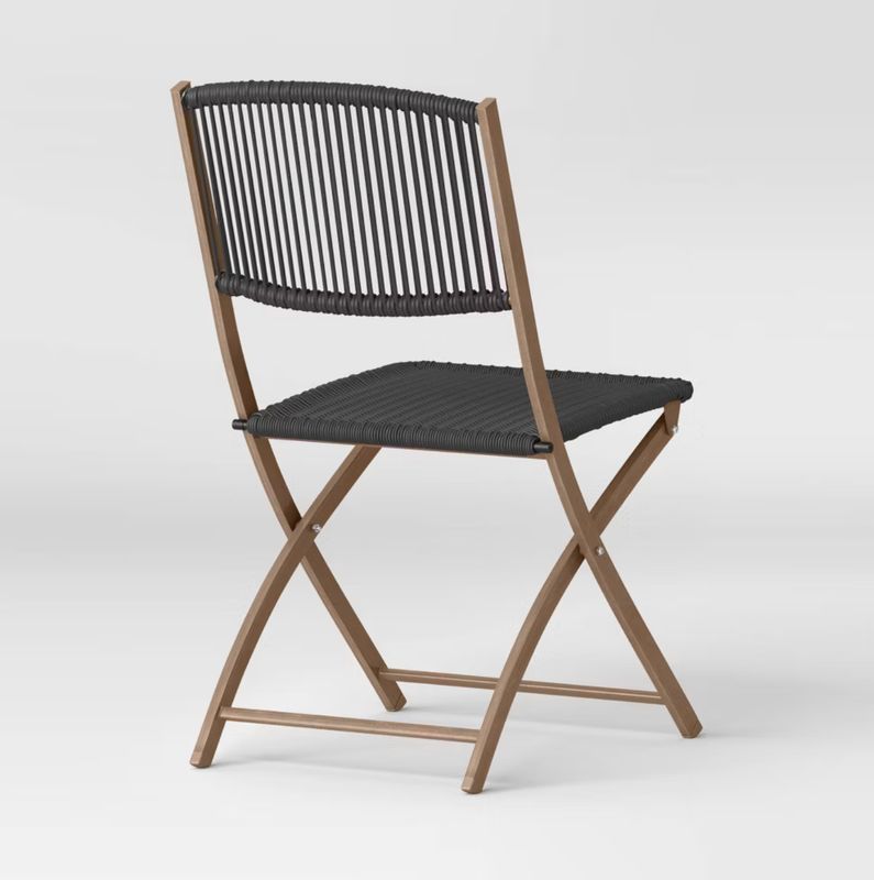 1pc Purcell patio folding chair (black)