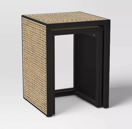 nesting accent table black/natural