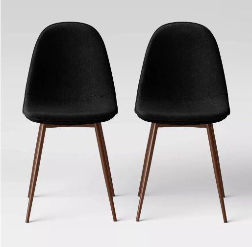 2pk Copley black dining chairs