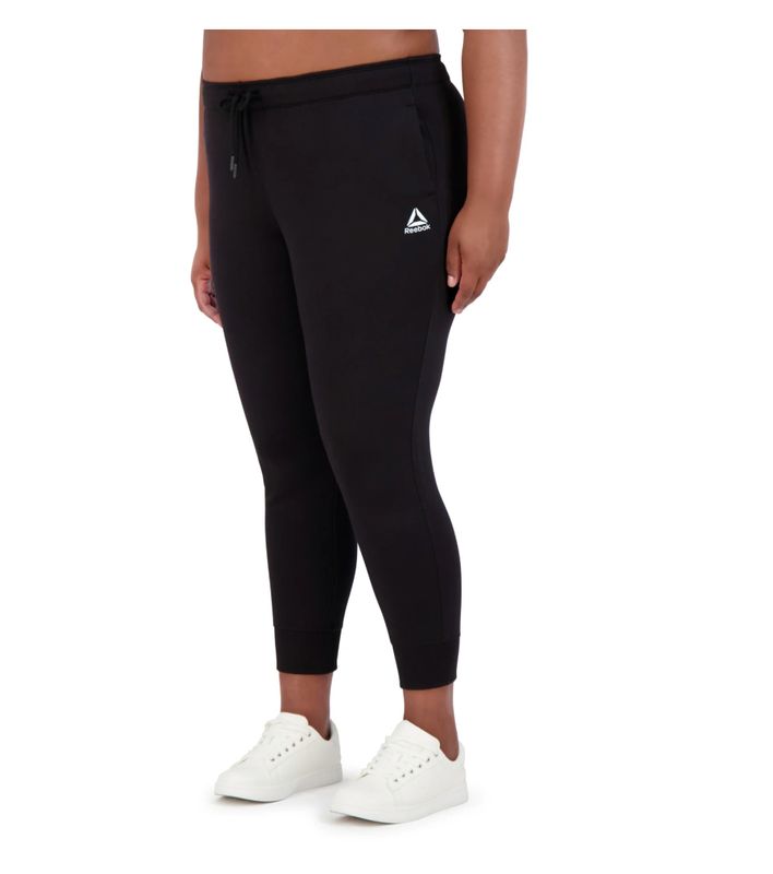 reebok core fleece jogger black