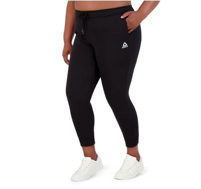 reebok core fleece jogger black