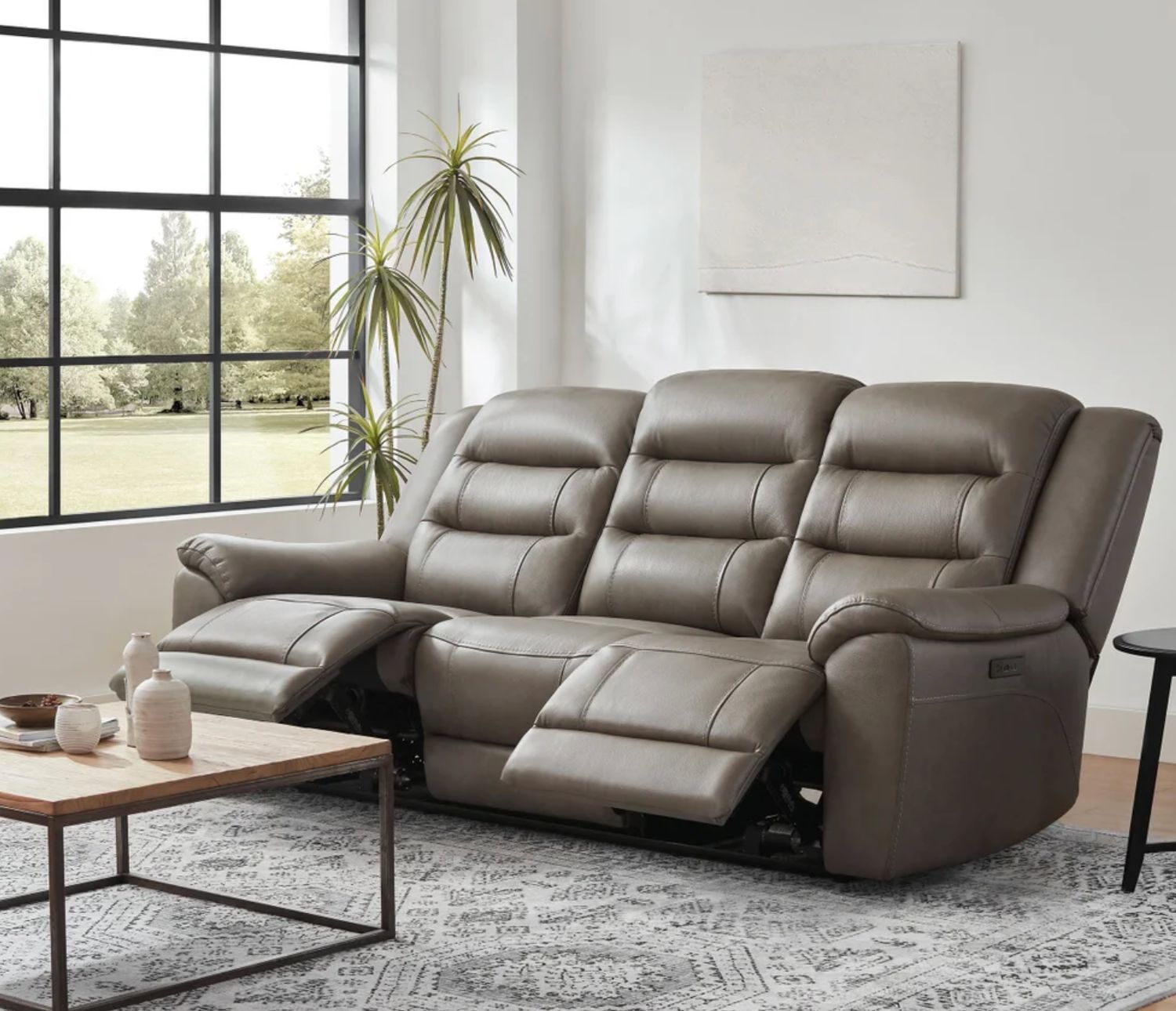 Mason leather power sofa
