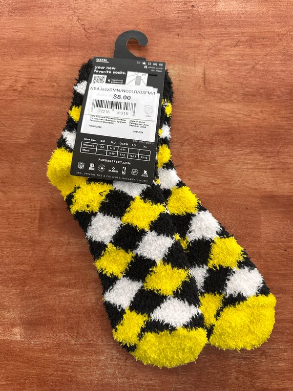 NBA utah jazz fuzzy socks OSFM