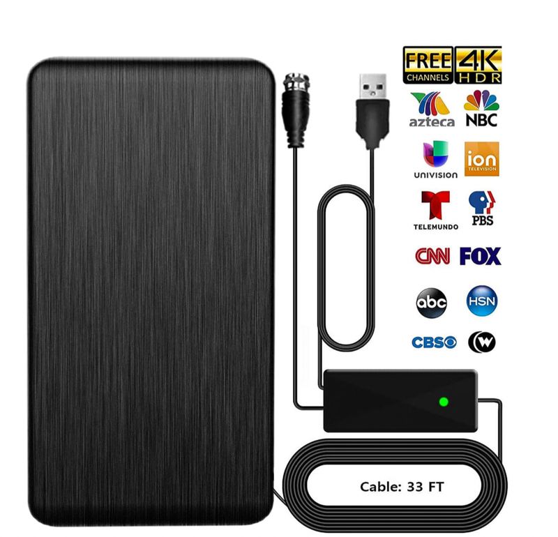 Camkey black outdoor and outdoor digital tv antenna