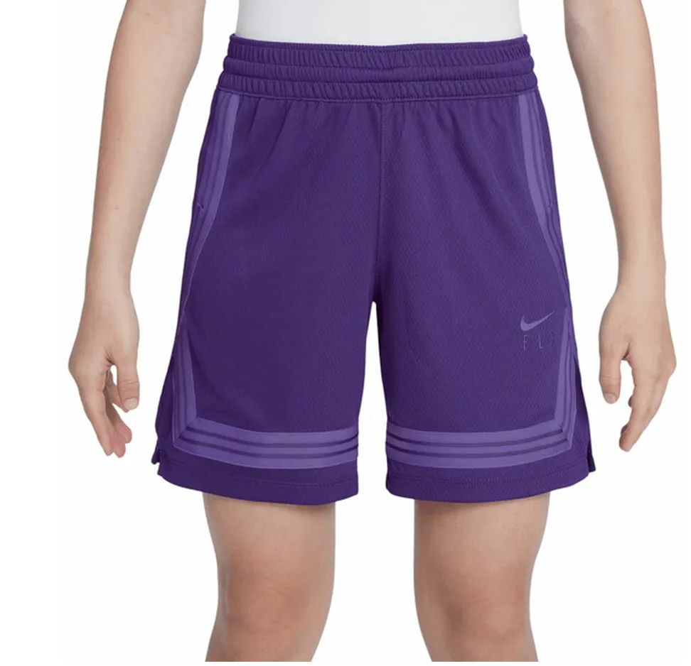 Girls' Fly crossover training shorts purple