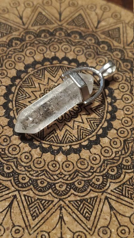 Crystal Quartz Pendant for Clarity, Reflection &amp; Energy Work