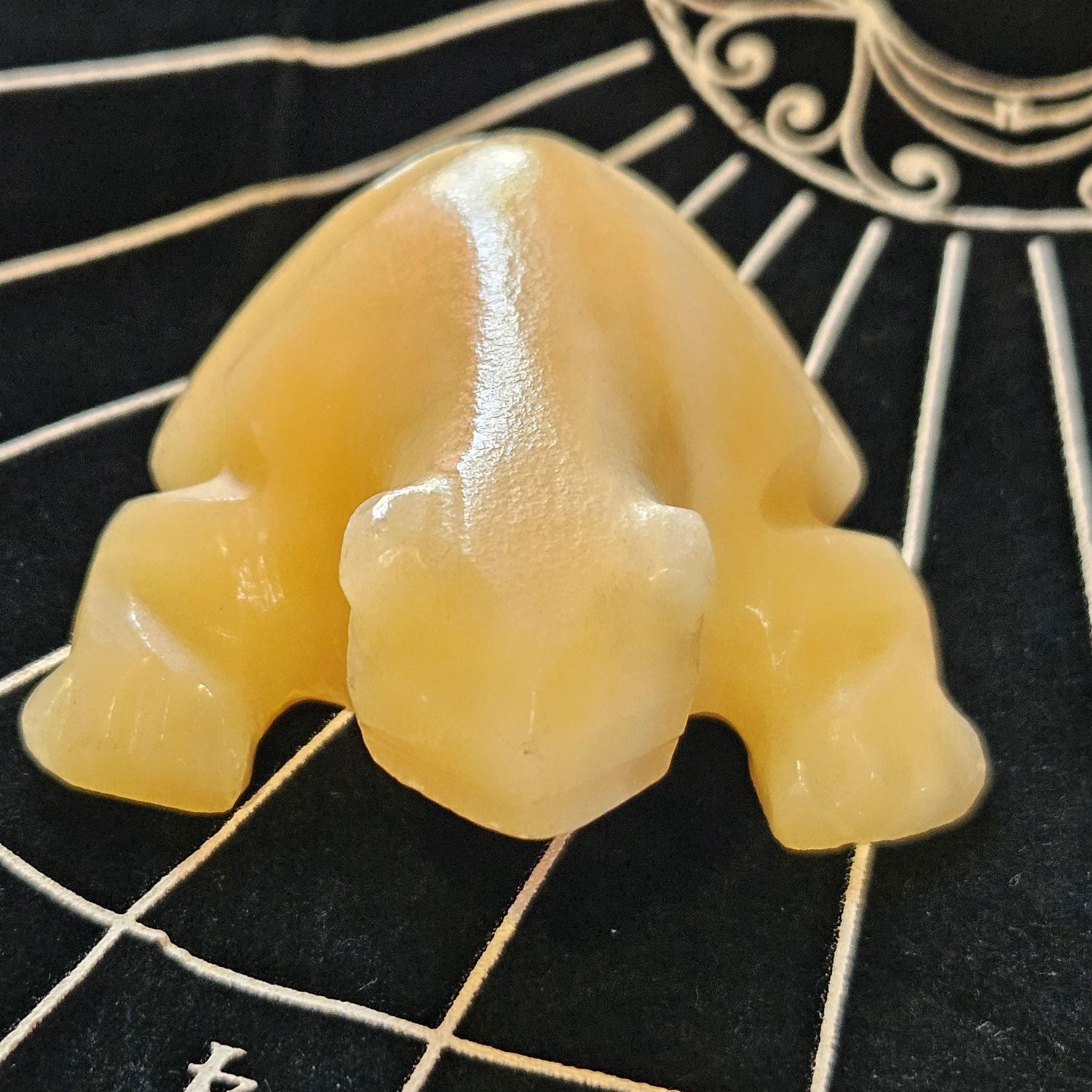 Carved Stone Money Frog
