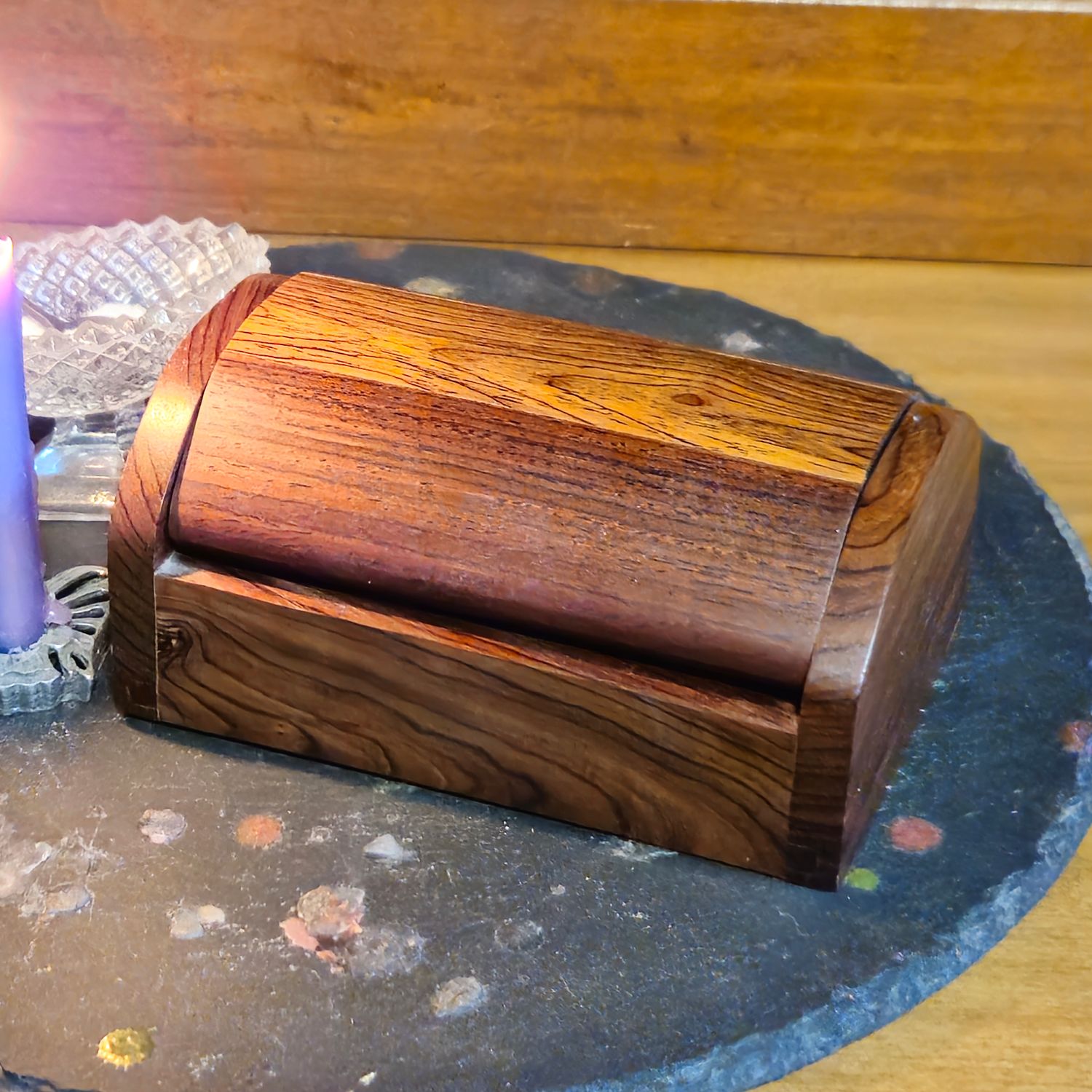 Wood Manifestation Box for Charging, Spellwork &amp; Spirit Connection