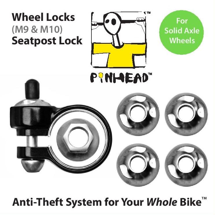 Wheel Lock: M9 & M10, Seat Post Lock & Key Wheel Lock: M9 & M10, Seat Post Lock & Key