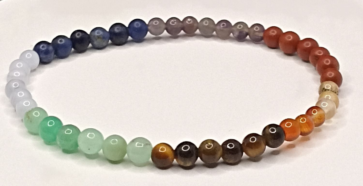 Bracelet 7 Chakras - 4mm