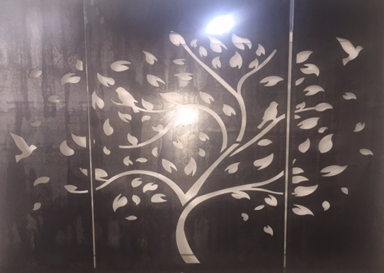 Corten tree screen Corten tree screen