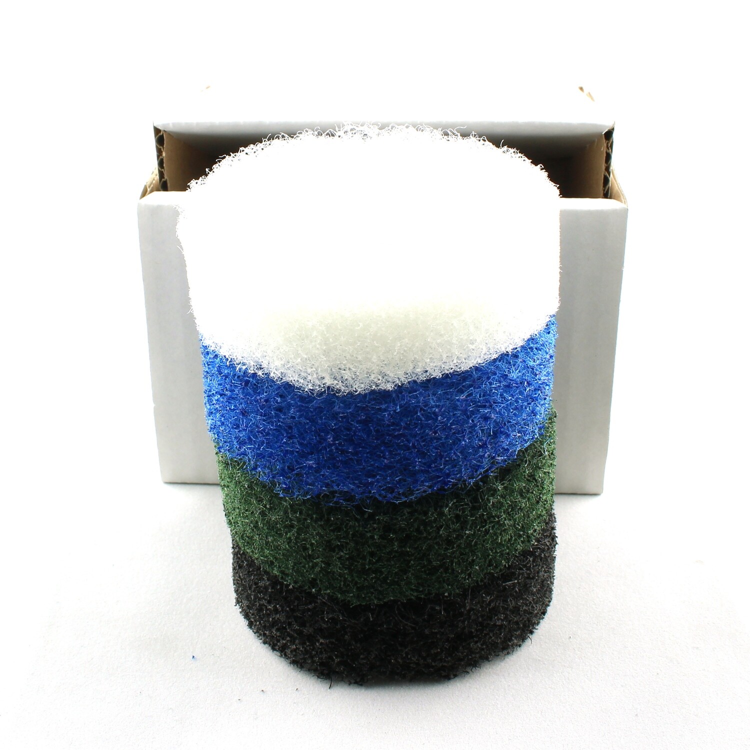 Nylon fiber abrasive pads 3inch - 4 grits set Nylon fiber abrasive pads 3inch - 4 grits set