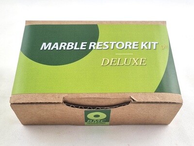 BMC Mable Restore DELUXE Kit  hand marble polishing to remove dullness, scratches, corrosions, encrustations and redo the polishing on marble tops, includes  polishing powder 100 g