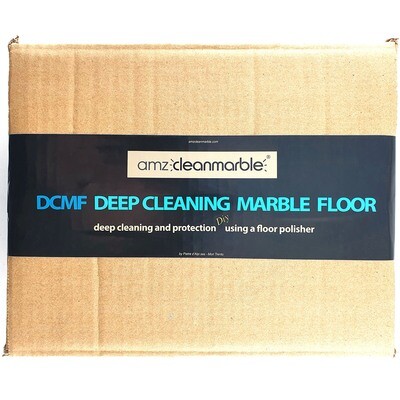 BMC Deep Cleaning Floor Kit 5" for home polisher with 125 mm TNT nylon fibre abrasive discs, white TNT discs and water-repellent detergent for stain protection
