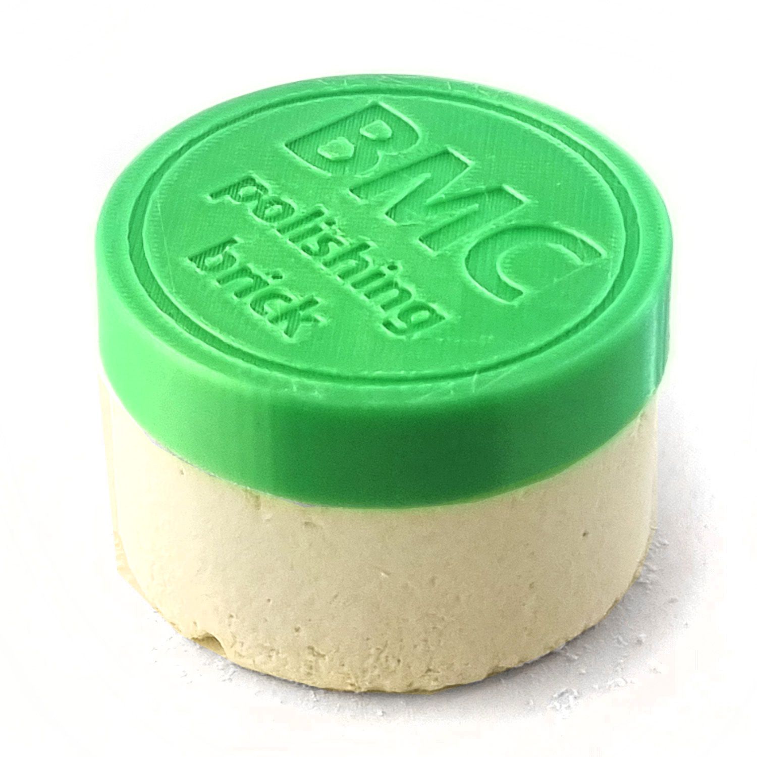 BMC Marble Polishing Brick for marble and limestone, a slow consumtion solid chemical polish, to be used by hand as a replacement for traditional polishing powder