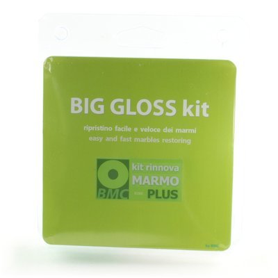 BMC Mable Restore PLUS Kit  hand marble polishing to remove dullness, scratches, corrosions, encrustations and redo the polishing on marble tops, includes 100 g of polishing powder