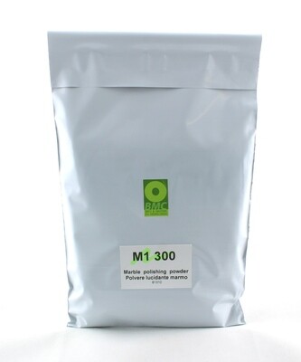 BMC M1-300 Polishing Powder for marble and limestone, 300 g bag, for treating dull, light corrosion stains on mirror-polished surfaces. For manual application