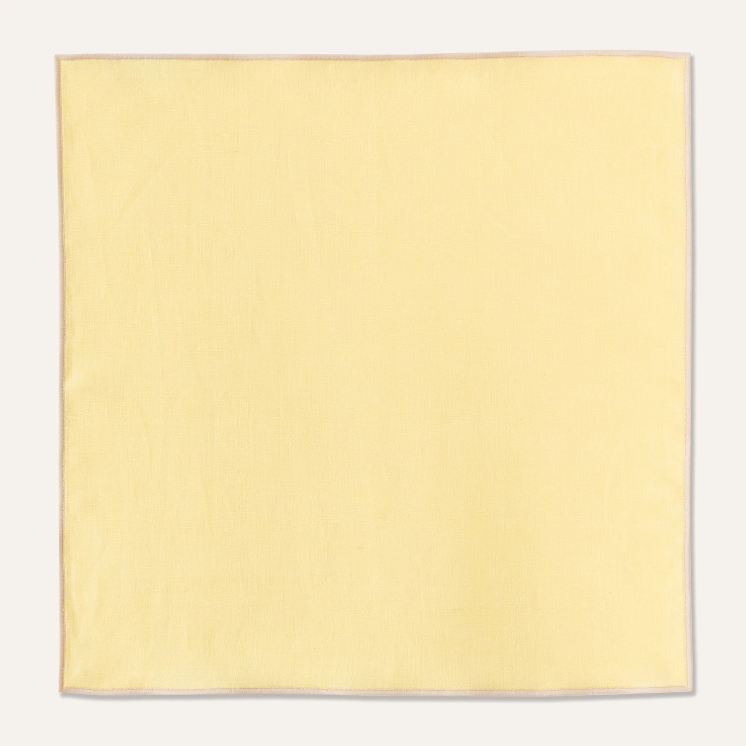 100% Linen napkins yellow - set of 2