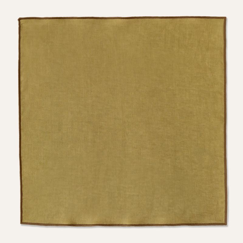 100% Linen napkins olive green - set of 2 100% Linen napkins olive green - set of 2