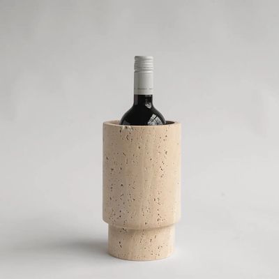TRAVERTINE VASE - WINE COOLER
