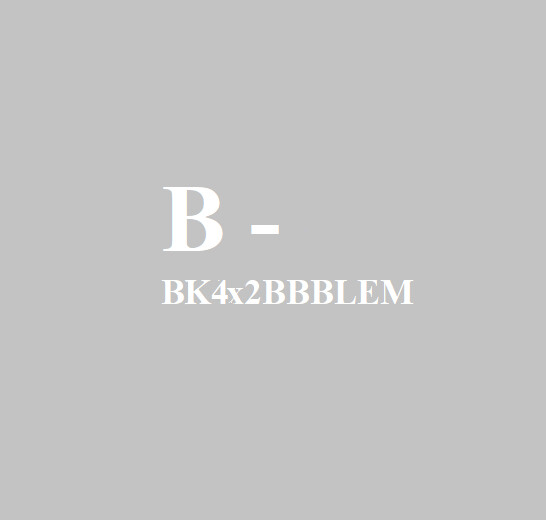 BK4X2-BB-BLEM BK4X2-BB-BLEM