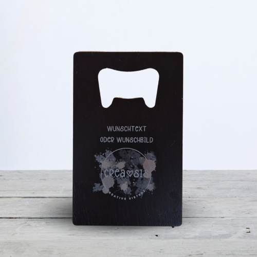 Flaschenöffner Metall &quot;Wunschtext Wunschbild&quot;