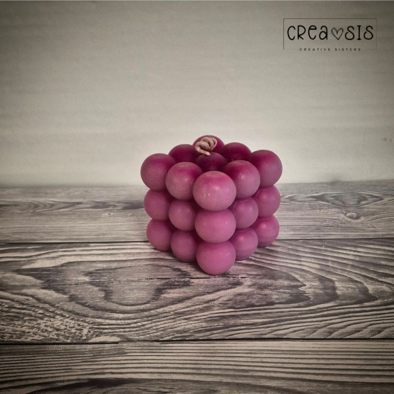 Kerze "Big Bubble" Rosa
