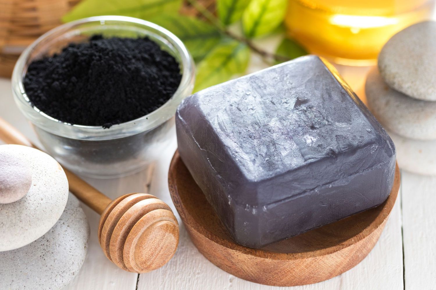 Charcoal Soap and Charcoal Scrub