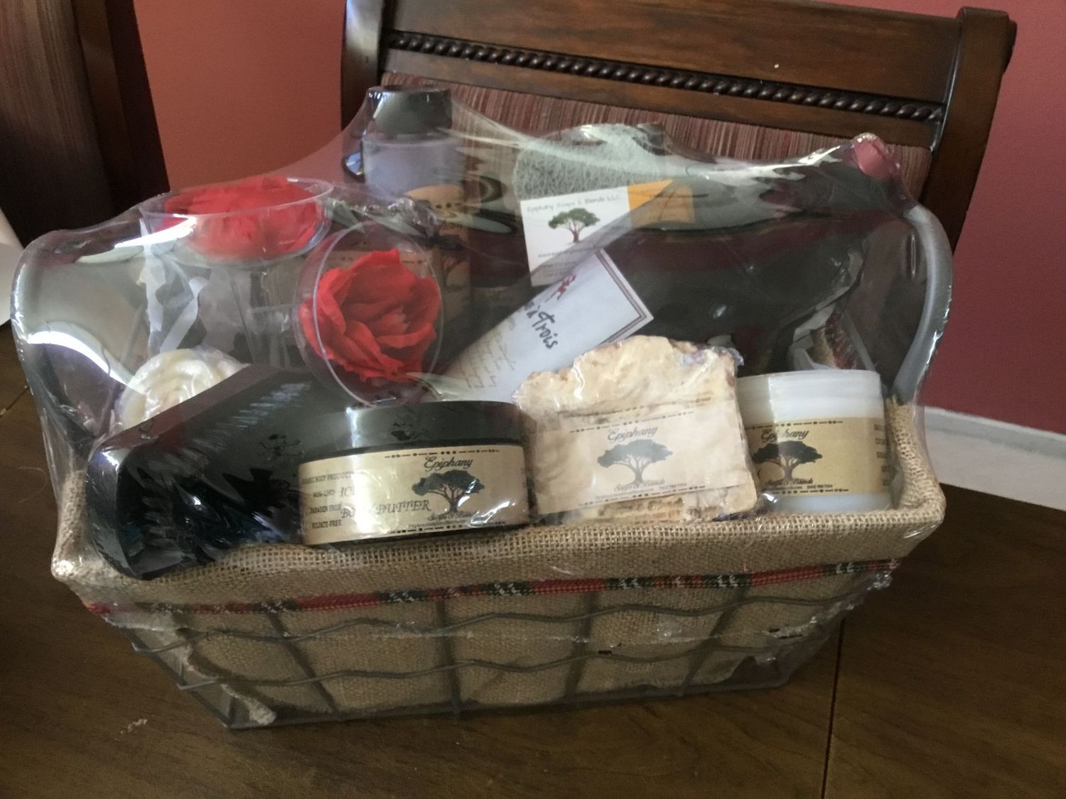 Charcoal Christmas Basket