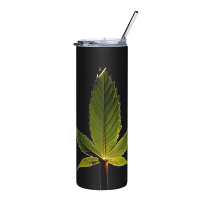 Hemp Leaf Stainless steel tumbler