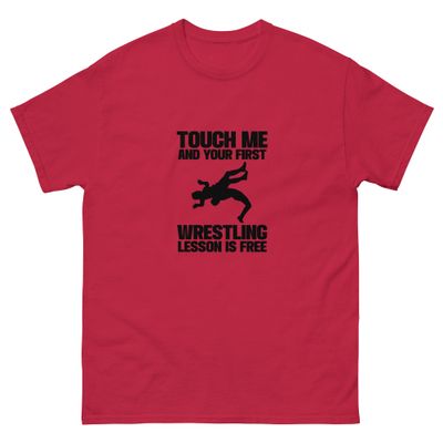 Free wrestling lesson tee