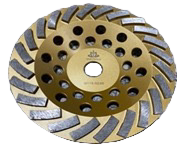 7&quot; COPA PARA DESBASTE TIPO TURBO, CON 24 SEGMENTOS