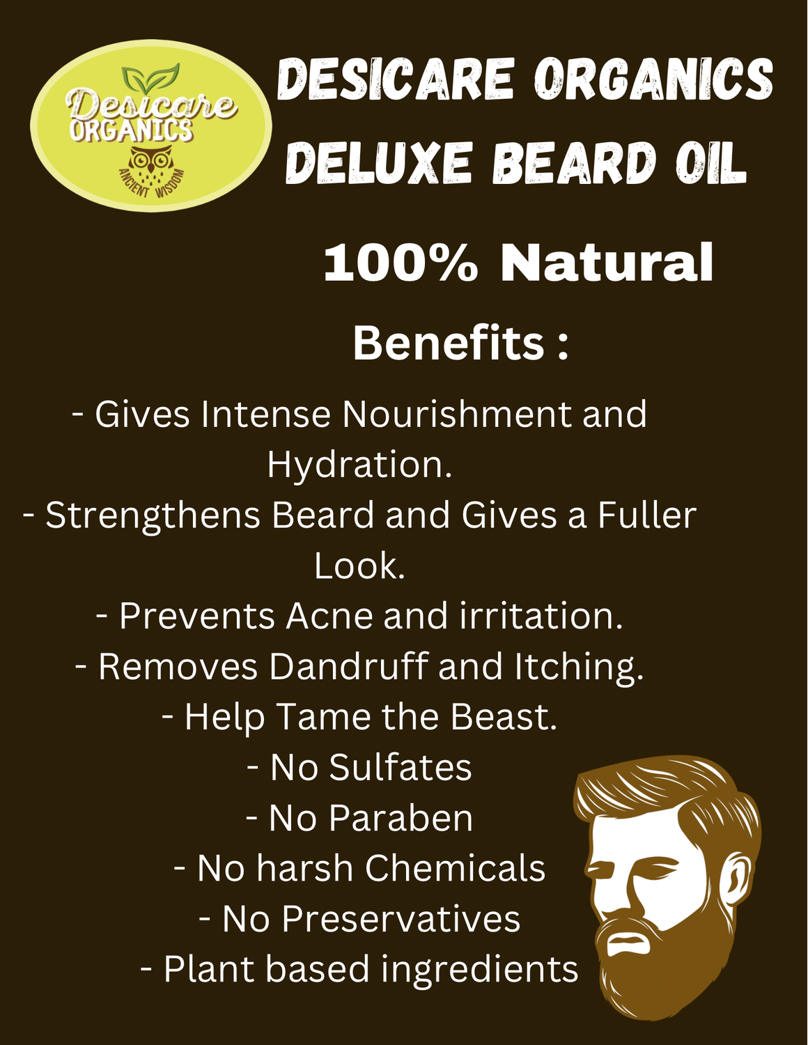 Desicare Organics  Deluxe Beard Oil