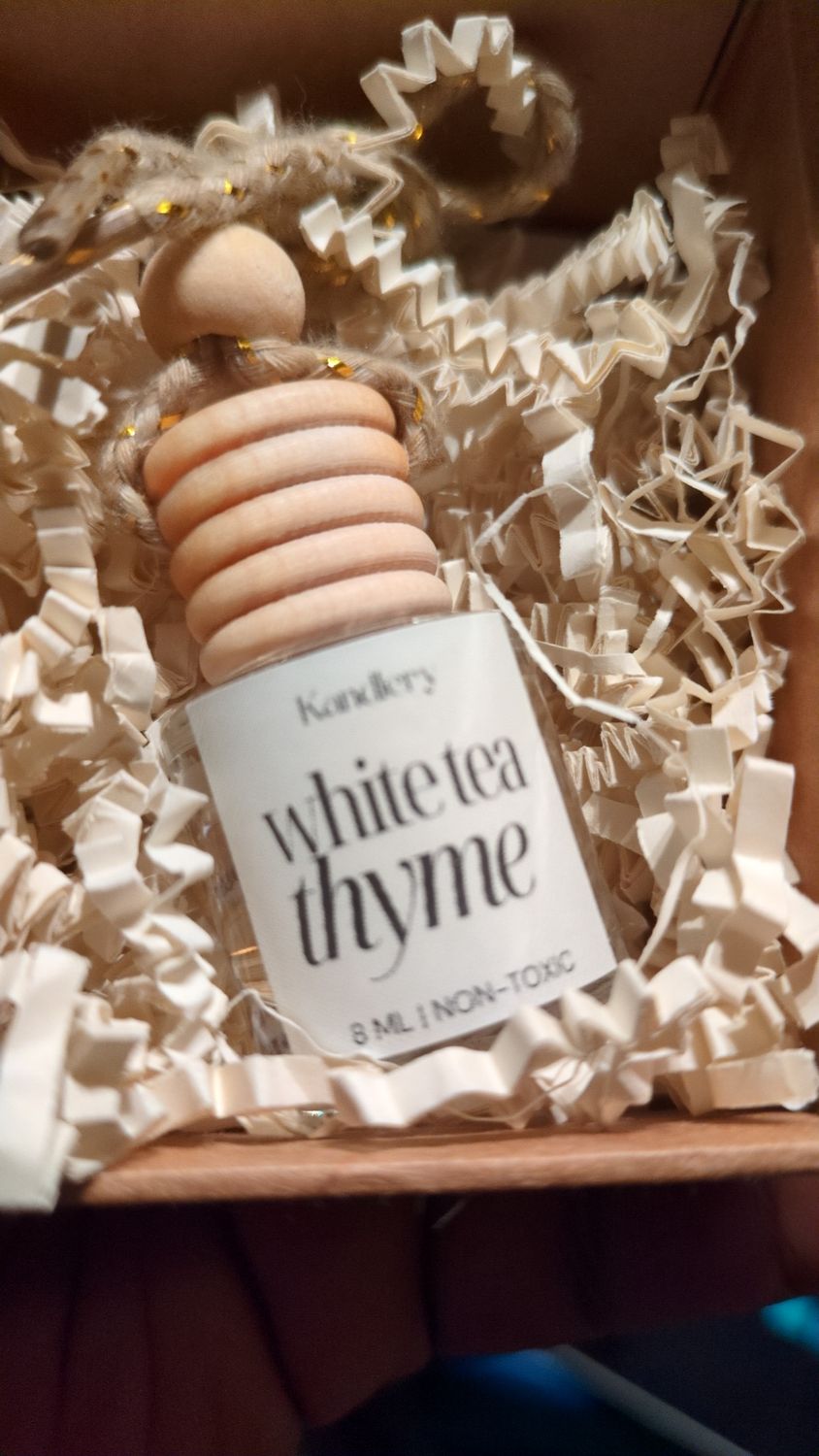 Car Diffusers | Non Toxic | Premium Fragrance Oil - *Best Seller* White Tea &amp; Thyme