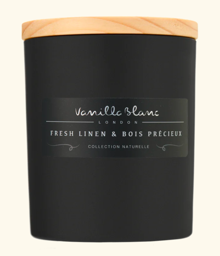 Matt Edition Candle - Fresh Linen &amp; Bois Precieux