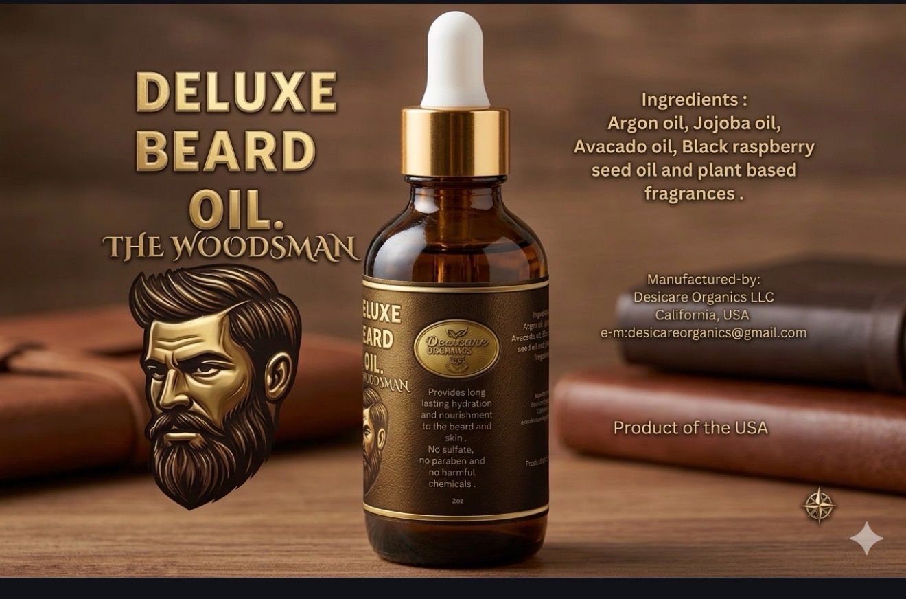 Desicare Organics Deluxe Beard Oil - The Woodsman