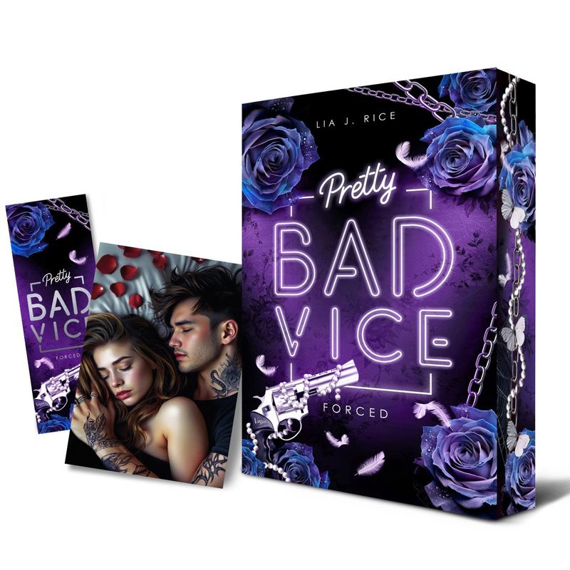 Pretty Bad Vice - FORCED (Band 5) Bundle mit Taschenbuch (Farbschnitt), Lesezeichen und Charakterkarte -limitierte Ausgabe, nur für Vorbesteller-