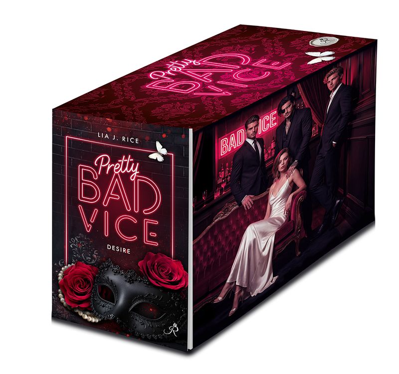 Pretty Bad Vice Reihe (Band 1-7) limitierte Ausgabe mit Farbschnitt, Lesezeichen und Charakterkarten