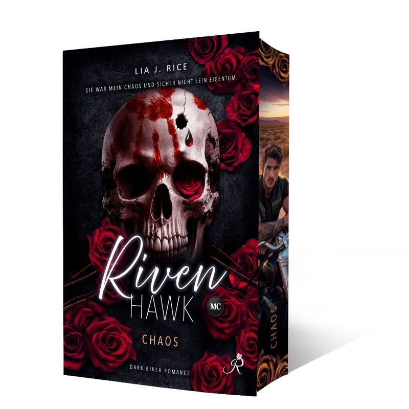Riven Hawk – Chaos: Bundle mit Taschenbuch (Farbschnitt), Lesezeichen und Charakterkarte. Limitierte Ausgabe mit Inside-Cover-Printing.