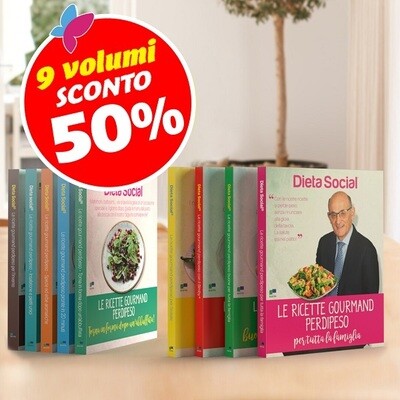 Collezione 9 ricettari gourmand perdipeso Collezione 9 ricettari gourmand perdipeso