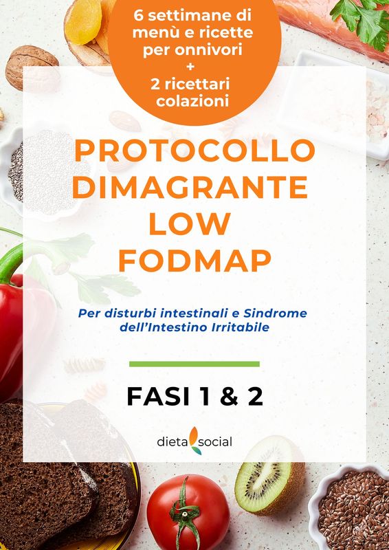 Protocollo Dimagrante Low FODMAP (menù onnivori) - fase 1 e 2